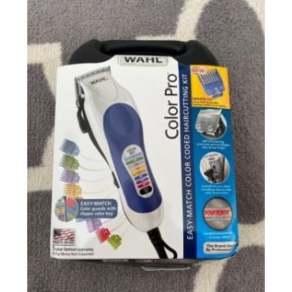 New Clipper USA Color Pro Complete Haircutting Kit with Easy Color Coded Guide - Picture 1 of 5